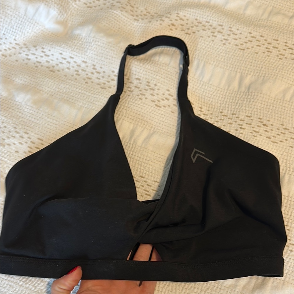 Oner active unified twist sports bra, black